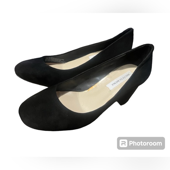SAKS 5th Avenue Black Suede Heels - Picture 4 of 7